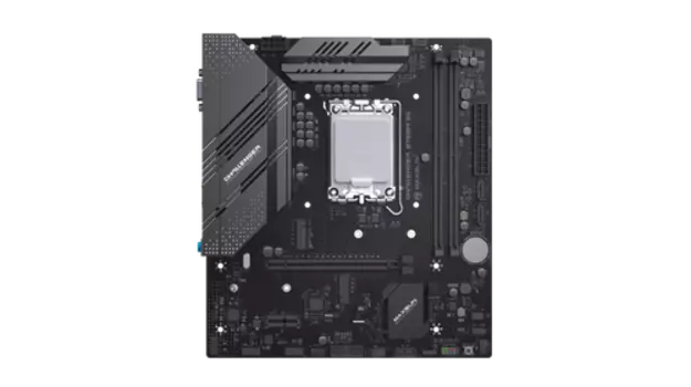 Материнская плата MaxSun Challenger B760M D5, Socket1700, Intel B760, 2xDDR5 DIMM, PCI-Ex16, 3SATA3, 7.1-ch, GLAN, 6 USB 3.2, VGA, HDMI, mATX, Retail