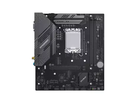 Материнская плата MaxSun Challenger B760M D5 WIFI, Socket1700, Intel B760, 2xDDR5 DIMM, PCI-Ex16, 3SATA3, 7.1-ch, GLAN, 6 USB 3.2, VGA, HDMI, mATX, Retail