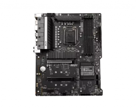 Материнская плата MSI B560-A PRO, Socket1200, Intel B560, 4xDDR4, 2PCI-Ex16, 6SATA3, 7.1-ch, 2.5GLAN, 6 USB 3.2, 2 USB Type-C, HDMI, DP, ATX, Retail