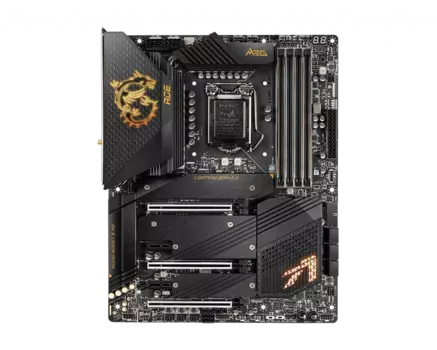 Материнская плата MSI MEG Z590 ACE, Socket1200, Intel Z590, 4xDDR4, 3PCI-Ex16, 6SATA3, 7.1-ch, 2.5GLAN, 6 USB 3.2, 1 USB Type-C, HDMI, ATX, Retail