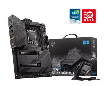 Материнская плата MSI MEG Z690 UNIFY-X, Socket1700, Intel Z690, 2xDDR5 DIMM, 2PCI-Ex16, 6SATA3, 7.1-ch, 2x2.5GLAN, 7 USB 3.2, 1 USB Type-C, ATX, Retail