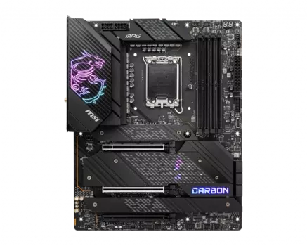 Материнская плата MSI MPG Z690 CARBON WIFI, Socket1700, Intel Z690, 4xDDR5 DIMM, 3PCI-Ex16, 6SATA3, 7.1-ch, 2.5GLAN, 7 USB 3.2, 2 USB Type-C, HDMI, DP, ATX, Retail