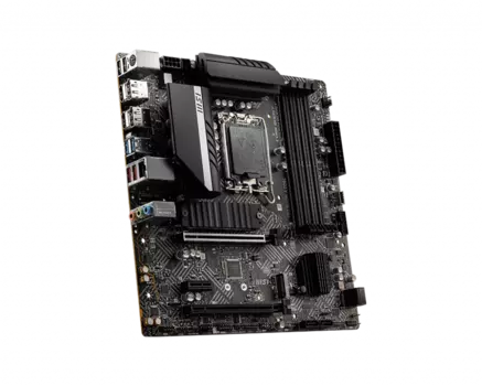 Материнская плата MSI PRO B660M-A DDR4, Socket1700, Intel B660, 4xDDR4, 2PCI-Ex16, 4SATA3, 7.1-ch, 2.5GLAN, 6 USB 3.2, 1 USB Type-C, HDMI, DP, mATX, Retail