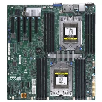 Материнская плата Supermicro H11DSi-NT, 2xSocket SP3, 16xDDR4, 2PCI-Ex16, 3PCI-Ex8, 1xM.2-PCI-E, 10SATA3, 2x10GLAN, IPMI, 4xUSB 2.0, 2xUSB 3.0, VGA, E-ATX, Bulk (MBD-H11DSI-NT-B)