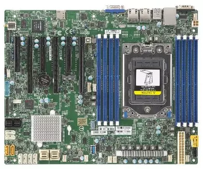 Материнская плата Supermicro H11SSL-C, 1xSocket SP3, 8xDDR4, 3PCI-Ex16, 3PCI-Ex8, 1xM.2-PCI-E, 8SATA3, 8xSAS RAID 0/1/10, 2GLAN, IPMI, 4xUSB 2.0, 5xUSB 3.0, VGA, ATX, Bulk (MBD-H11SSL-C-B)
