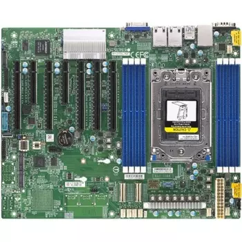Материнская плата Supermicro MBD-H12SSL-NT, 1xSocket SP3, 8xDDR4, 5PCI-Ex16, 2xM.2-PCI-E, 16SATA3, 2x10GLAN, IPMI, 6xUSB 3.0, VGA, ATX, Bulk (MBD-H12SSL-NT-B)