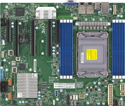 Материнская плата Supermicro MBD-X12SPI-TF-B, 1xSocket4189, iC621A, 8xDDR4, 2PCI-Ex16, 3PCI-Ex8, 1xM.2-PCI-E/SATA, 10SATA3 RAID 0/1/5/10, 2x10GLAN, IPMI, 4xUSB 2.0, VGA, ATX, Bulk (MBD-X12SPI-TF-B)