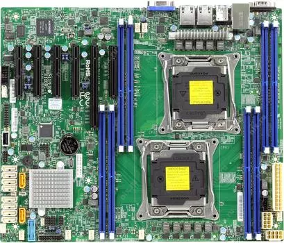 Материнская плата Supermicro X10DRL-i, 2xSocket2011-3, iC612, 8xDDR4, PCI-Ex16, 3PCI-Ex8, 10SATA3 RAID 0/1/5/10, 2GLAN, 5xUSB 2.0, 4xUSB 3.0, VGA, ATX, Bulk (MBD-X10DRL-I-B)