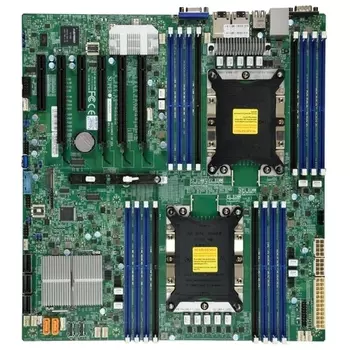 Материнская плата Supermicro X11DPi-N, 2xSocket3647, iC621, 16xDDR4, 4PCI-Ex16, 2PCI-Ex8, 1xM.2-PCI-E, 14SATA3 RAID 0/1/5/10, 2xGLAN, IPMI, 4xUSB 2.0, 5xUSB 3.0, VGA, E-ATX, Bulk (MBD-X11DPI-N-B)