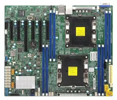 Материнская плата Supermicro X11DPL-i, 2xSocket3647, iC621, 8xDDR4, 2PCI-Ex16, 3PCI-Ex8, 1xM.2-PCI-E, 10SATA3 RAID 0/1/5/10, 2GLAN, 4xUSB 2.0, 3xUSB 3.0, VGA, ATX, Bulk (MBD-X11DPL-I-B)