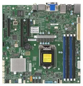 Материнская плата Supermicro X11SCZ-F, 1xSocket1151v2, iC246, 4xDDR4, PCI-Ex16, 2PCI-Ex8, 1xM.2-PCI-E/SATA, 5SATA3 RAID 0/1/5/10, 7.1-ch, 2xGLAN, IPMI, 7xUSB 2.0, 8xUSB 3.1, VGA, mATX, Bulk (MBD-X11SCZ-F-B)