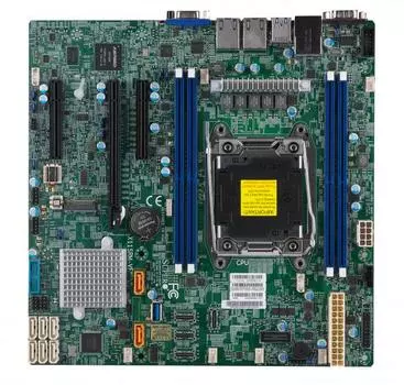 Материнская плата Supermicro X11SRM-VF, 1xSocket2066, iC422, 4xDDR4, PCI-Ex16, 2PCI-Ex8, 1xM.2-PCI-E, 8SATA3 RAID 0/1/5/10, 2GLAN, 6xUSB 2.0, 5xUSB 3.1, VGA, mATX, Retail (MBD-X11SRM-VF-O)