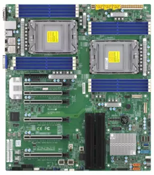 Материнская плата Supermicro X12DPG-QT6, 2xSocket4189, iC621A, 16xDDR4, 6PCI-Ex16, PCI-Ex8, 1xM.2-PCI-E, 10SATA3 RAID 0/1/5/10, 7.1-ch, 2x10GLAN, IPMI, 2xUSB 2.0, 6xUSB 3.1, VGA, Proprietary, Bulk (MBD-X12DPG-QT6-B)