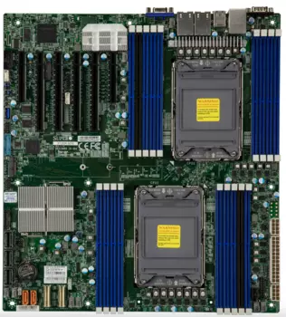 Материнская плата Supermicro X12DPi-NT6, 2xSocket4189, iC621A, 16xDDR4, 4PCI-Ex16, 2PCI-Ex8, 1xM.2-PCI-E, 14SATA3 RAID 0/1/5/10, 2x10GLAN, IPMI, 2xUSB 2.0, VGA, E-ATX, Bulk (MBD-X12DPI-NT6-B)