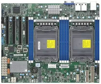 Материнская плата Supermicro X12DPL-NT6, 2xSocket4189, iC621A, 8xDDR4, 4PCI-Ex16, 2xM.2-PCI-E, 12SATA3 RAID 0/1/5/10, 2x10GLAN, IPMI, VGA, ATX, Bulk (MBD-X12DPL-NT6-B)