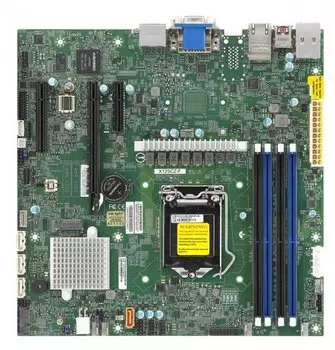 Материнская плата Supermicro X12SCZ-QF, 1xSocket1200, Intel Q470, 4xDDR4, PCI-Ex16, 2xM.2-PCI-E/SATA, 4SATA3 RAID 0/1/5/10, 7.1-ch, 2xGLAN, IPMI, 6xUSB 2.0, 6xUSB 3.1, VGA, DVI, DisplayPort, mATX, Bulk (MBD-X12SCZ-QF-B)