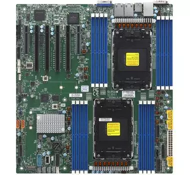 Материнская плата Supermicro X13DEI, 2xSocket LGA4677, iC741, 16xDDR5, 4PCI-Ex16, 2PCI-Ex8, 2xM.2-PCI-E, 10SATA3 RAID 0/1/5/10, 2xGLAN, IPMI, 3xUSB 2.0, 6xUSB 3.0, VGA, E-ATX, Bulk (MBD-X13DEI-B)