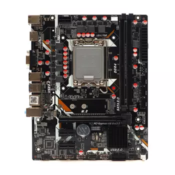 Материнская плата ZCZF H610, Socket1700, Intel H610, 2xDDR4, PCI-Ex16, 3SATA3, 5.1-ch, GLAN, 4 USB 3.2, VGA, HDMI, mATX, Retail
