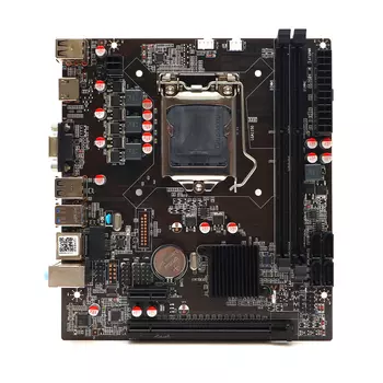 Материнская плата ZCZF H81B, Socket1150, Intel H81, 2xDDR3, PCI-Ex16, 2SATA2, 2SATA3, 5.1-ch, 2 USB 3.2, VGA, HDMI, mATX, Retail