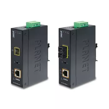 Медиаконвертер Planet IGTP-805AT, RJ-45x1 Гбит/с, SFPx1 Гбит/с, PoE, (IGTP-805AT)