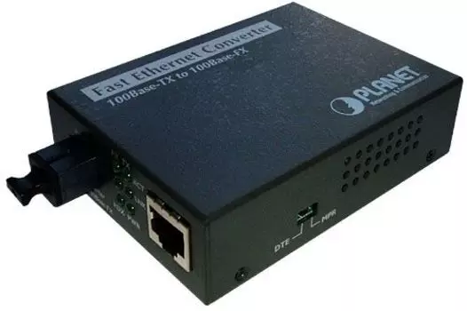 Медиаконвертер Planet, RJ-45x100 Мбит/с, SCx100 Мбит/с, MM, Tx:1550, Rx:1310, 20км, (FST-806B20)