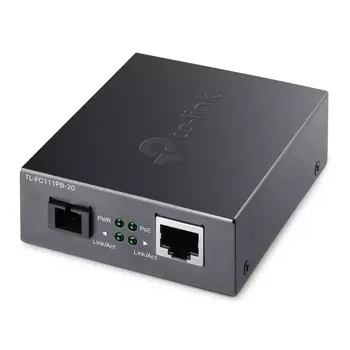 Медиаконвертер TP-Link TL-FC111PB-20, RJ-45x100 Мбит/с, SCx100 Мбит/с, SM, Tx:1310, Rx:1550, 20 км, PoE