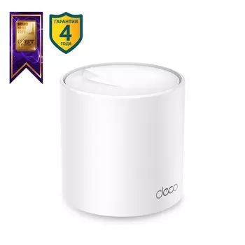 Mesh система TP-LINK DECO X20, 802.11a/b/g/n/ac/ax, 2.4/5ГГц, до 1201 Мбит/с, LAN 1x1Гбит/с, WAN 1x1 Гбит/с, внутренних антенн: 2x3 dBi (DECO X20(1-PACK))