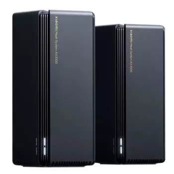 Mesh система Xiaomi Mesh System AX3000, 802.11a/b/g/n/ac/ax, 2.4/5ГГц, до 2976 Мбит/с, LAN 3x1Гбит/с, WAN 1x1 Гбит/с, внутренних антенн: 4, комплект 2 (RA82/DVB4287GL)