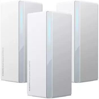 Mesh система Xiaomi Mesh System AX3000 NE, 802.11a/b/g/n/ac/ax, 2.4/5ГГц, до 2976 Мбит/с, LAN 3x1Гбит/с, WAN 1x1 Гбит/с, внутренних антенн: 4x6 дБи, комплект 3 (DVB4487GL)