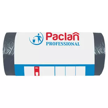 Мешки для мусора PACLAN Professional 60л, 50шт., черный (40401)