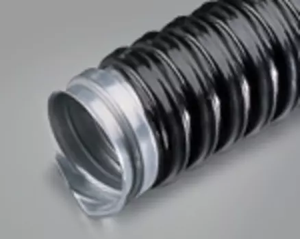 Металлорукав FORTISFLEX Р3-ЦПнг-LS-32, 32мм, 38мм / 30.4мм, 25м, сталь оцинкованная, обшивка ПВХ, черный (73251)