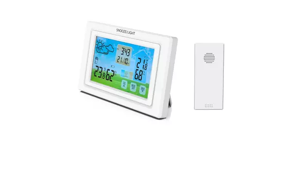 Метеостанция с беспроводным датчиком, температура в помещении / температура снаружи / влажность в помещении / влажность снаружи, белый, Ritmix CAT-343