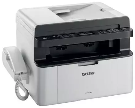 МФУ лазерный Brother MFC-1815R, A4, ч/б, 20стр/мин (A4 ч/б), 2400x600dpi, АПД-10 листов, факс, USB (MFC1815R1)