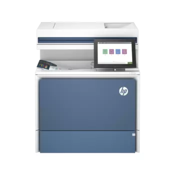 МФУ лазерный HP Color LaserJet Enterprise MFP 5800dn, A4, цветной, 45 стр/мин (A4 ч/б), 45 стр/мин (A4 цв.), 1200x1200 dpi, дуплекс, ДАПД-100 листов, сетевой, USB, белый/синий, требуется запуск через АСЦ (6QN29A)