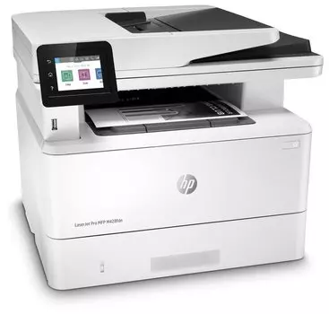МФУ лазерный HP LaserJet Pro M428fdn, A4, ч/б, 38стр/мин (A4 ч/б), 1200x1200 dpi, дуплекс, ДАПД-50 листов, факс, сетевой, USB (W1A29A)