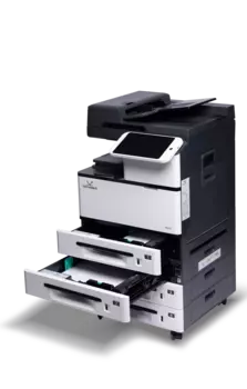 МФУ лазерный Катюша M450p, A3, ч/б, 50 стр/мин (A4 ч/б), 1200x1200 dpi, дуплекс, ДАПД-130 листов, факс, сетевой, USB, белый/черный, требуется запуск через АСЦ (M450p)