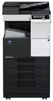 МФУ лазерный Konica Minolta bizhub 227, A3, ч/б, 22стр/мин (A4 ч/б), 14стр/мин (A3 ч/б), 1800x600dpi, дуплекс, ДАПД-100 листов, требуется запуск через АСЦ (A7AK027)