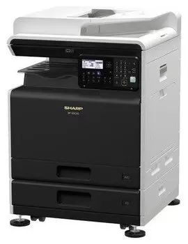МФУ лазерный Sharp BP-20C25T, A3, цветной, 25стр/мин (A4 ч/б), 25стр/мин (A4 цв.), 14стр/мин (A3 ч/б), 14стр/мин (A3 цв.), 600x600 dpi, дуплекс, ДАПД-100 листов, сетевой, USB, белый, требуется запуск через АСЦ (BP-20C25T)