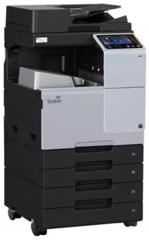 МФУ лазерный Sindoh D332e, A3, цветной, 28 стр/мин (A4 ч/б), 28 стр/мин (A4 цв.), 1800x600 dpi, дуплекс, ДАПД-130 листов, сетевой, USB, обязателен выбор опции OT111/D320PB2, требуется запуск через АСЦ (D332e)