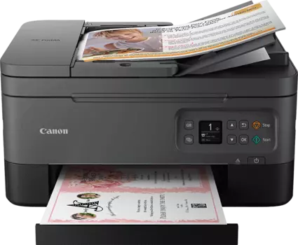 МФУ струйный Canon Pixma TS7440a, A4, цветной, 13 стр/мин (A4 ч/б), 6.8 стр/мин (A4 цв.), 4800x1200dpi, дуплекс, АПД-35 листов, Wi-Fi, USB, черный (4460C057)
