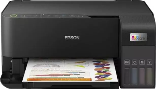 МФУ струйный Epson EcoTank L3550, A4, цветной, 15 стр/мин (A4 ч/б), 8 стр/мин (A4 цв.), 4800x1200dpi, СНПЧ, Wi-Fi, USB, черный (C11CK59405/C11CK59506)