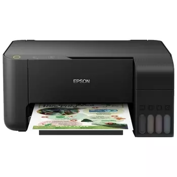 МФУ струйный Epson L3100, A4, цветной, 9стр/мин (A4 ч/б), 4.5стр/мин (A4 цв.), 5760x1440dpi, СНПЧ, USB (C11CG88401)