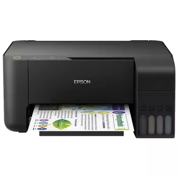 МФУ струйный Epson L3110, A4, цветной, 9.2стр/мин (A4 ч/б), 4.5стр/мин (A4 цв.), 5760x1440dpi, СНПЧ, USB (C11CG87405)