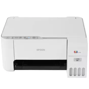 МФУ струйный Epson L3256, A4, цветной, 10 стр/мин (A4 ч/б), 5 стр/мин (A4 цв.), 5760x1440dpi, СНПЧ, Wi-Fi, USB, белый (C11CJ67407/C11CJ67414/C11CJ67421/C11CJ67504/C11CJ67524/C11CJ67516/C11CJ67519)