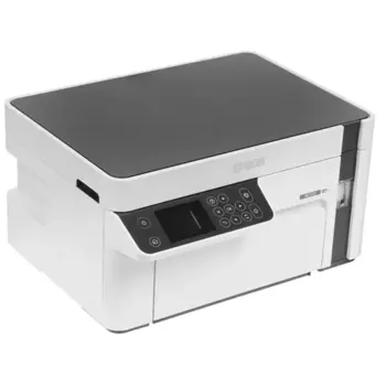 МФУ струйный Epson M2120, A4, ч/б, 15стр/мин (A4 ч/б), 1440x720dpi, СНПЧ, Wi-Fi, USB, белый (C11CJ18404)