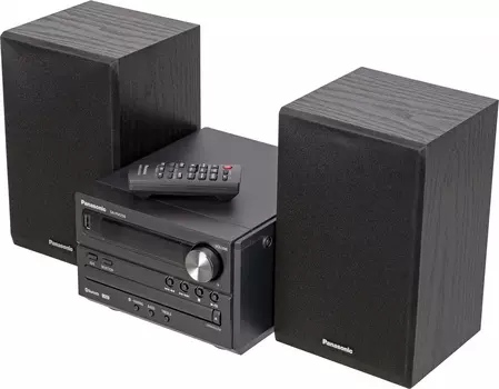 Мидисистема Panasonic, 20 Вт, FM, USB, Bluetooth, Wi-Fi, черный (SC-PM250EG-K)