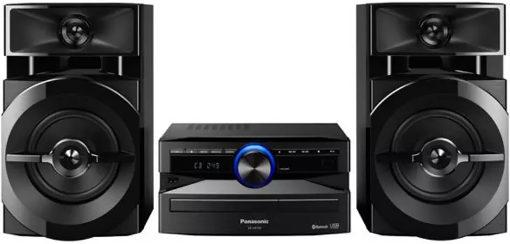 Мидисистема Panasonic, 300 Вт, FM, USB, AUX, Bluetooth, Wi-Fi, ПДУ, черный (SC-UX100E-K)