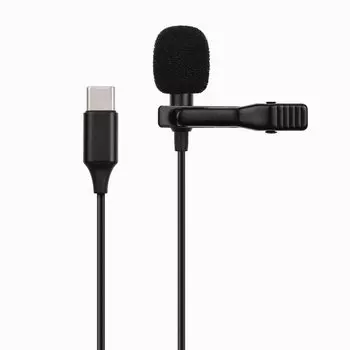 Микрофон Activ GL-121, универсальный, с прищепкой, USB Type-C, черный (117590)