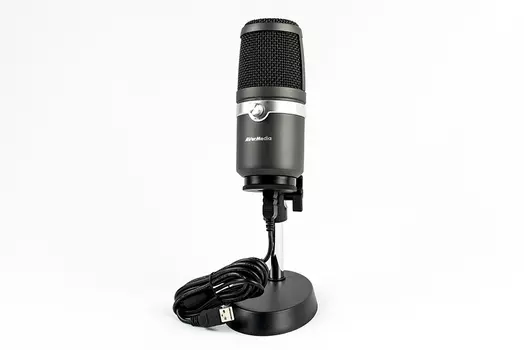 Микрофон Avermedia AM 310, конденсаторный, черный (40AAAM310ANB)