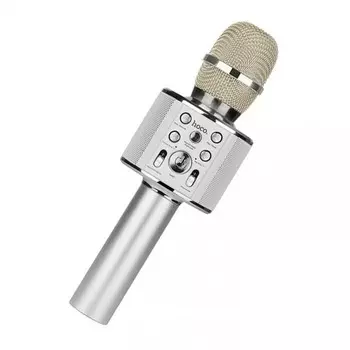 Микрофон HOCO BK3, динамический, серебристый (6957531065784)